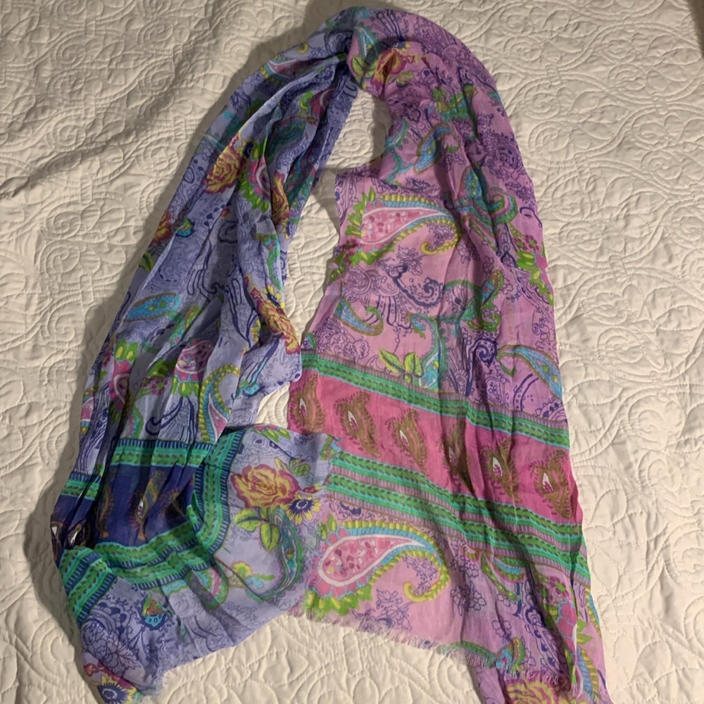 Talbots Multicolor Gauze scarf